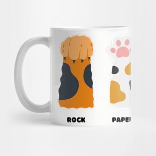 Rock paper scissors cats Mug